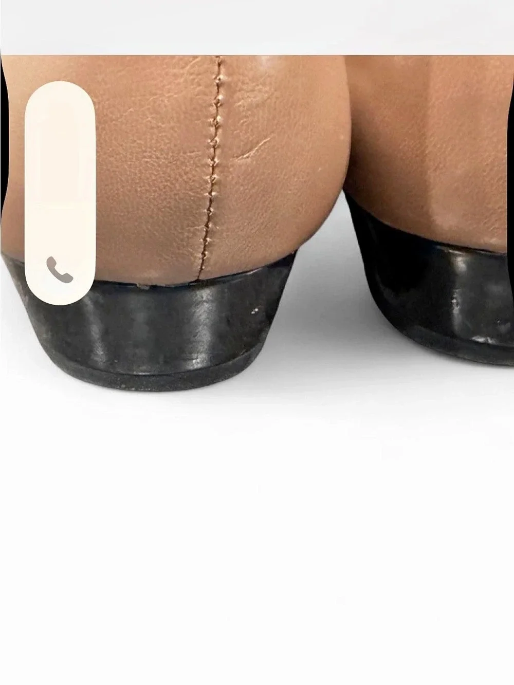 Franco Sarto Harold leather Pointed Toe flats ballet loafers Shoes Tan & Black